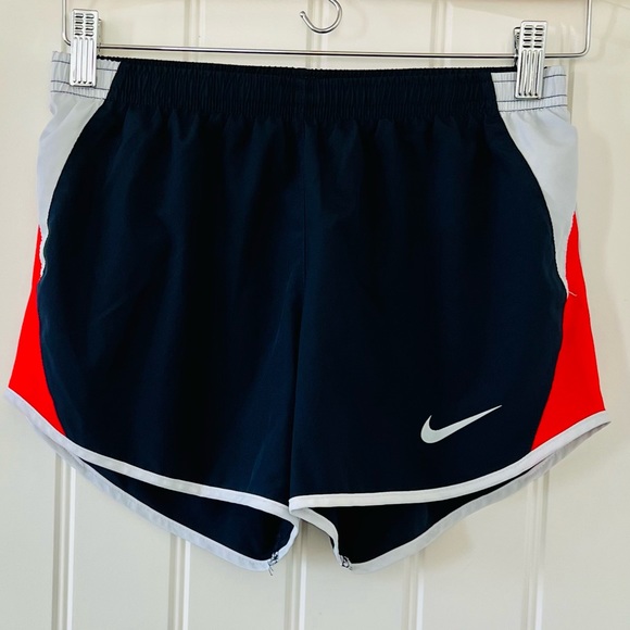 Nike Dri-FIT Women's Lined Navy Blue, Red & White 3.5" Inseam Running Shorts- XS - Picture 2 of 8